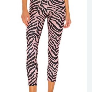 Pink and Black Zebra Print Leggings